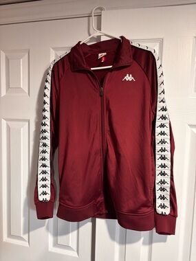 Men’s Kappa Maroon Zip Up Sweater